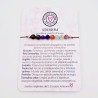 Pulsera protectora, combinación de piedras energéticas, ajustable para todas las tallas, acero inoxidable.