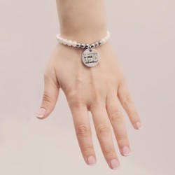 Pulsera perlas personalizada con el texto que quieras |Dcorazon