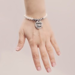 Pulsera perlas personalizada con el texto que quieras |Dcorazon