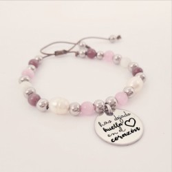 Pulsera perlas personalizada con el texto que quieras |Dcorazon