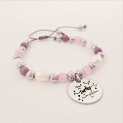 Pulsera perlas personalizada con el texto que quieras |Dcorazon