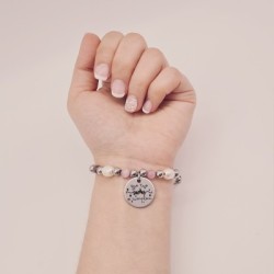 Pulsera perlas personalizada con el texto que quieras |Dcorazon