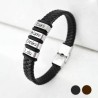 Pulsera TALY de cuero trenzado, personaliza cada eslabón | Dcorazon