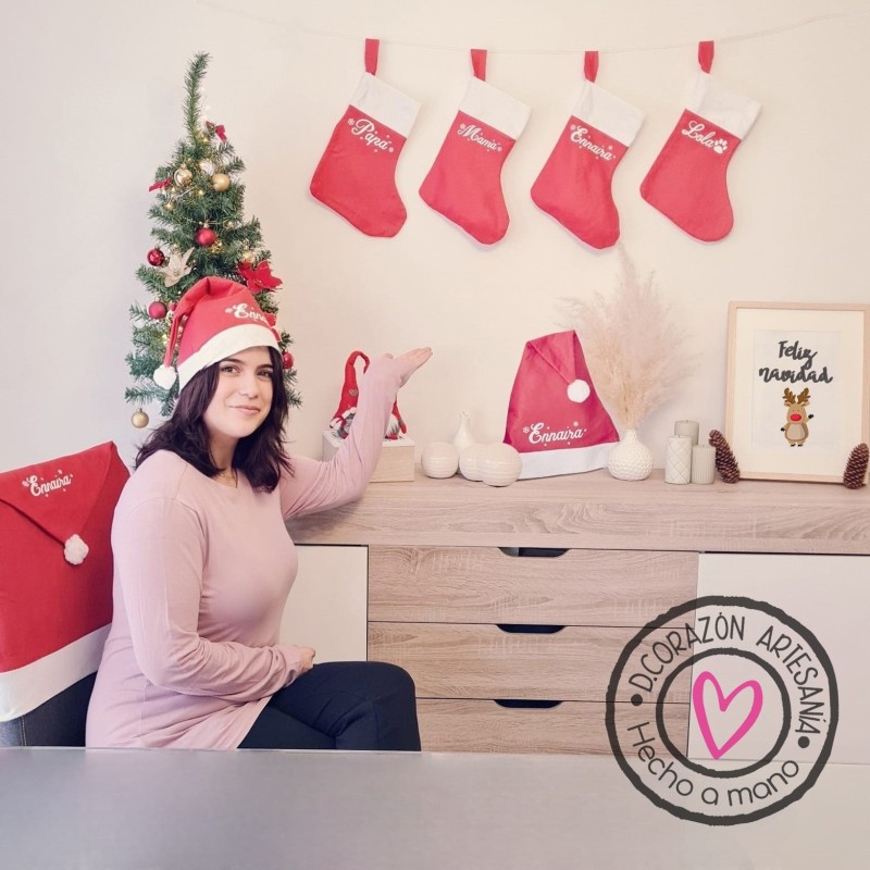 Calcetín personalizable de navidad | DCorazón