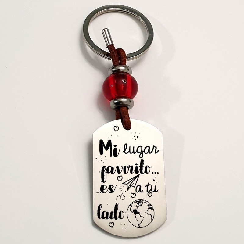 Llavero mi LUGAR FAVORTIO es a tu lado.