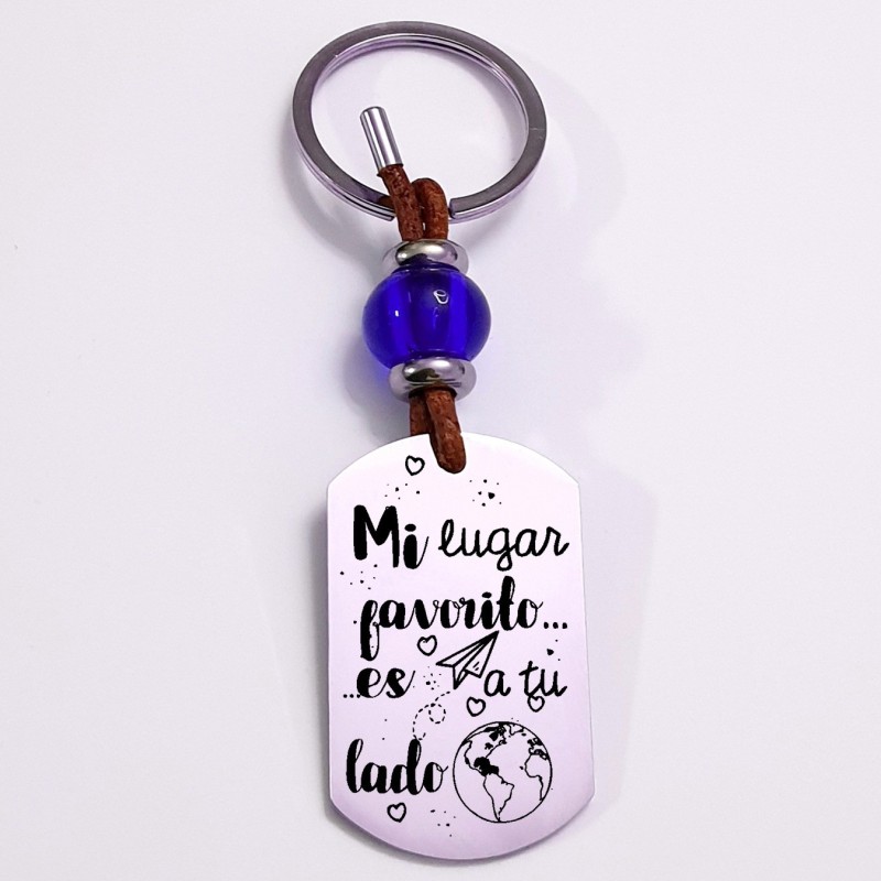 Llavero mi LUGAR FAVORTIO es a tu lado.