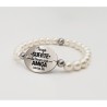 Pulsera ORIGEN, con frase (Tengo suerte de tener una amiga como tú) elástica.