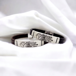 Pulsera natalicia de cuero | Dcorazon