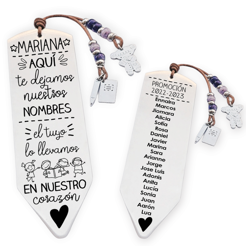 Marcapáginas personalizado | Dcorazón