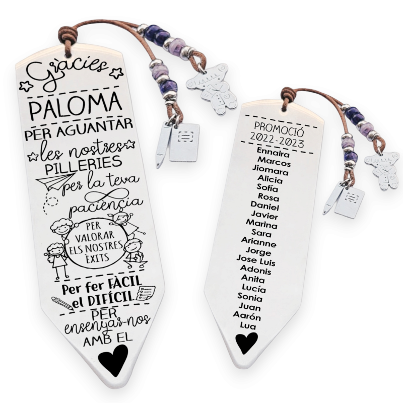 Marcapáginas personalizado | Dcorazón