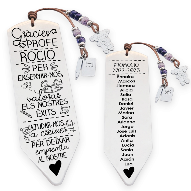 Marcapáginas personalizado | Dcorazón