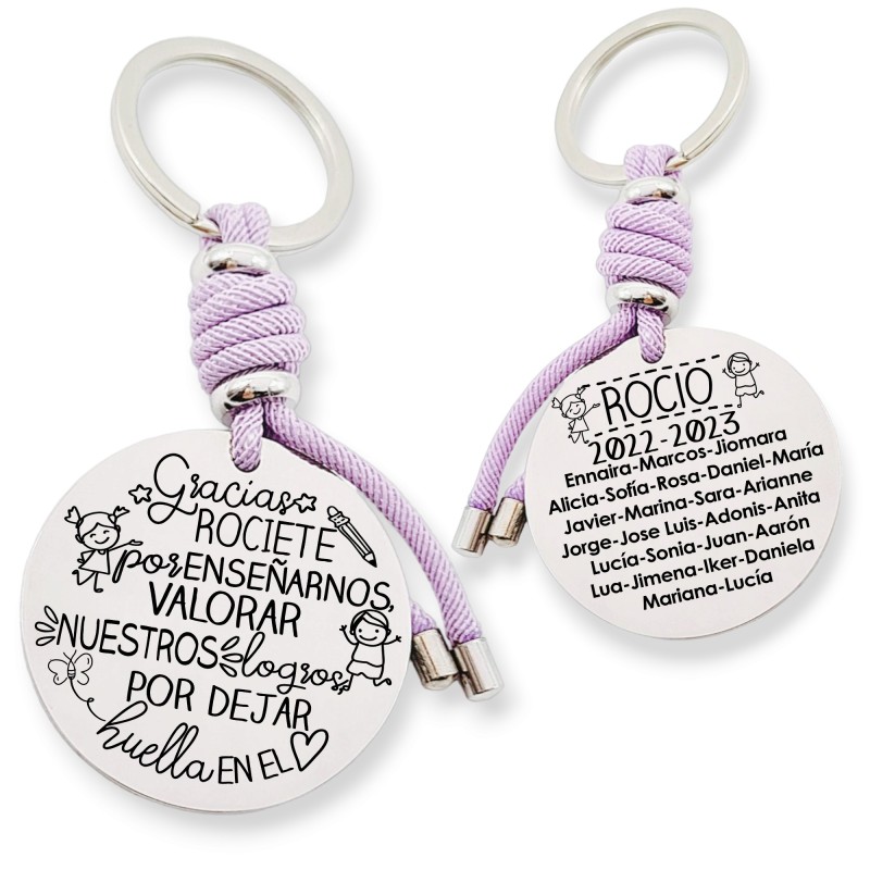 Regalos para profesores, llavero personalizado | Creasentidos