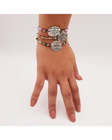 Pulsera con mensaje de frases positivas | Creasentidos