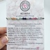Pulsera protectora, combinación de piedras energéticas, ajustable para todas las tallas, acero inoxidable.