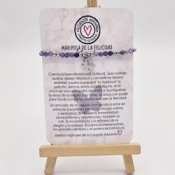 Pulsera protectora, combinación de piedras energéticas, ajustable para todas las tallas, acero inoxidable.