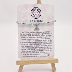 Pulsera protectora, combinación de piedras energéticas, ajustable para todas las tallas, acero inoxidable.