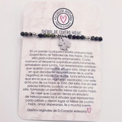 Pulsera protectora, combinación de piedras energéticas, ajustable para todas las tallas, acero inoxidable.