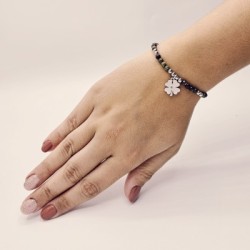 Pulsera protectora, combinación de piedras energéticas, ajustable para todas las tallas, acero inoxidable.