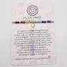 Pulsera protectora, combinación de piedras energéticas, ajustable para todas las tallas, acero inoxidable.