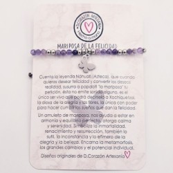 Pulsera protectora, combinación de piedras energéticas, ajustable para todas las tallas, acero inoxidable.