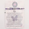 Pulsera protectora, combinación de piedras energéticas, ajustable para todas las tallas, acero inoxidable.