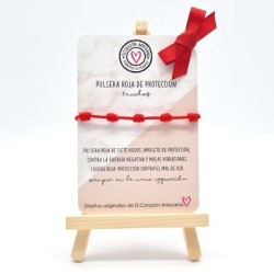 Pulsera modelo 7 nudos, con finales de acero, cordón de rayón.