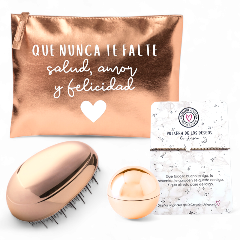 Súper kit para regalar, neceser con frase | Dcorazón
