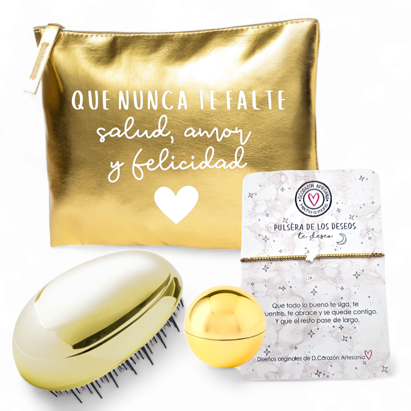Súper kit para regalar, neceser con frase | Dcorazón