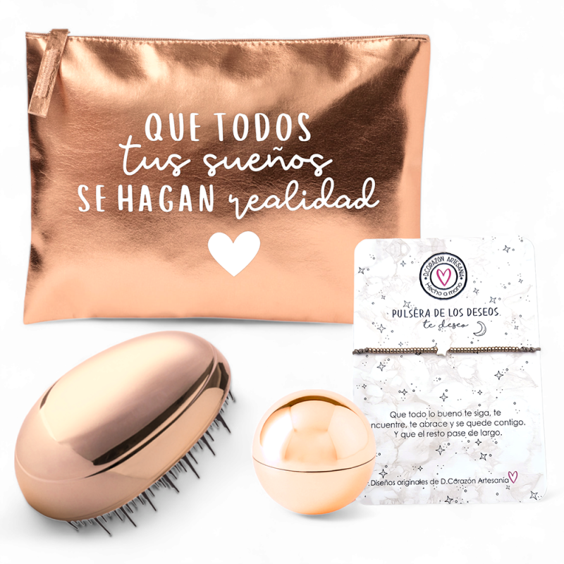 Súper kit para regalar, neceser con frase | Dcorazón