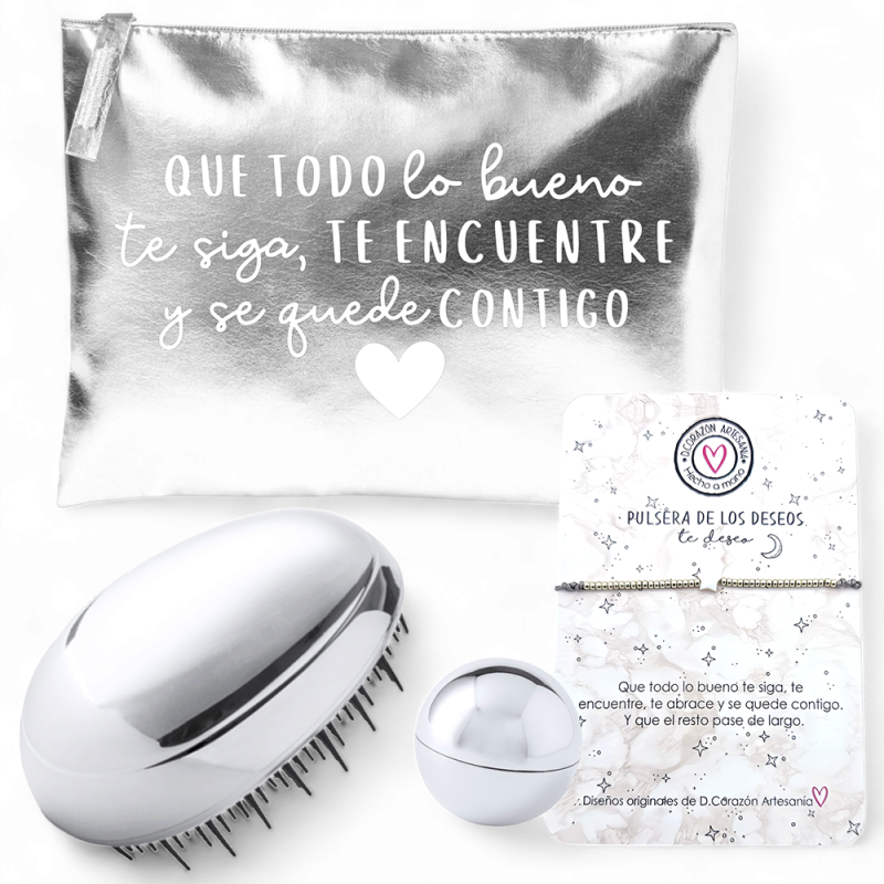 Súper kit para regalar, neceser con frase | Dcorazón