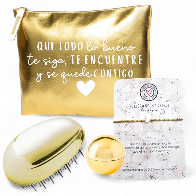 Súper kit para regalar, neceser con frase | Dcorazón
