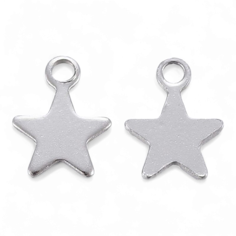 Estrellita de acero para grabar inicial | Dcorazón