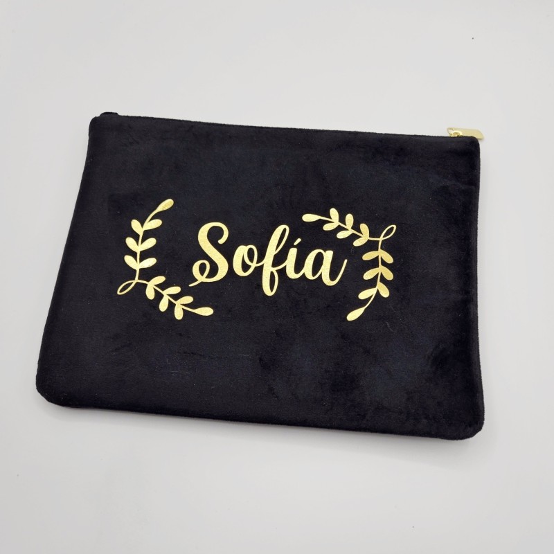 Set personalizado de neceser y bolsa con nombre | Dcorazon
