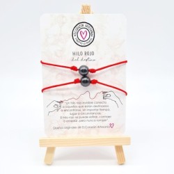 Pulseras HILO ROJO DEL DESTINO de  nylon y acero | Dcorazon