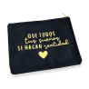 Neceser de terciopelo con frase | Dcorazon