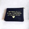 Neceser de terciopelo con frase | Dcorazon