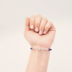 Pulsera protectora, combinación de piedras energéticas, ajustable para todas las tallas, acero inoxidable.