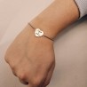 Pulsera corazón con nombres personalizado | D.Corazón