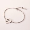 Pulsera corazón con nombres personalizado | D.Corazón