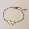 Pulsera corazón con manos con nombres personalizado | D.Corazón