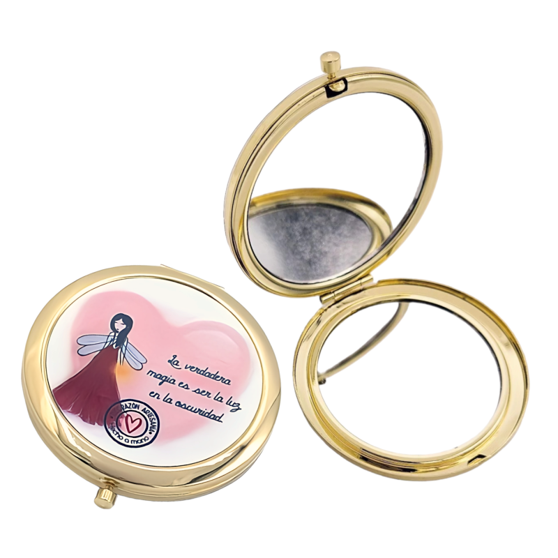 Precioso espejo con hada | D.corazón