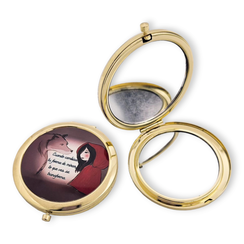 Precioso espejo Caperucita Roja | D.corazón