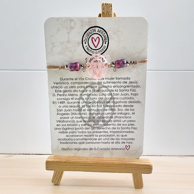 Pulsera PROTECTORA de la SANTA FAZ | Dcorazón