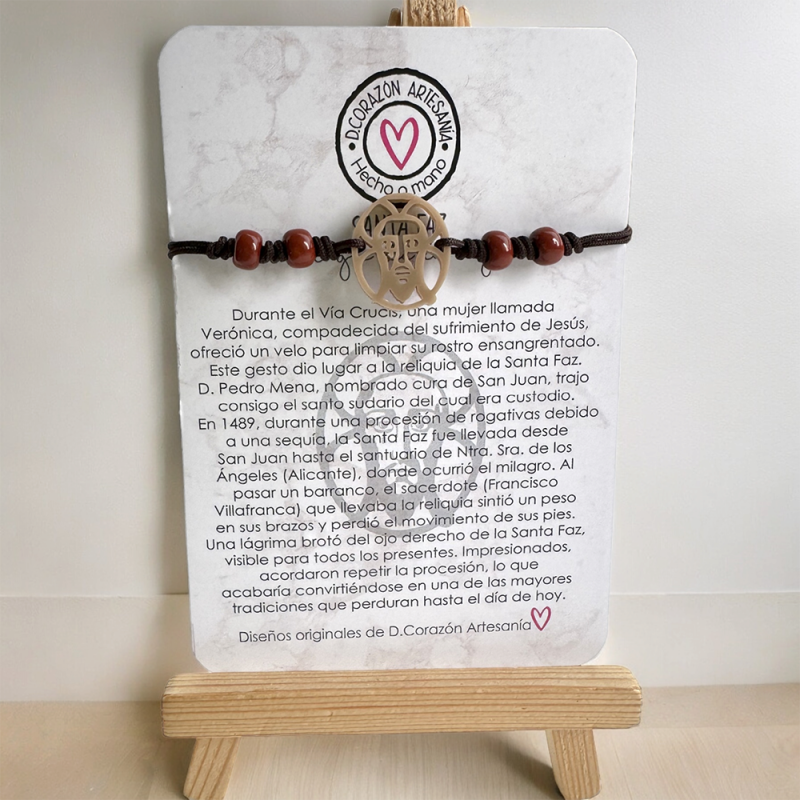 Pulsera PROTECTORA de la SANTA FAZ | Dcorazón