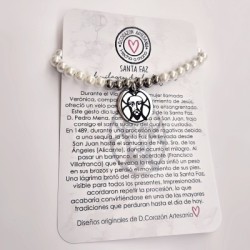 Pulsera Santa Faz de perlas | Dcorazon
