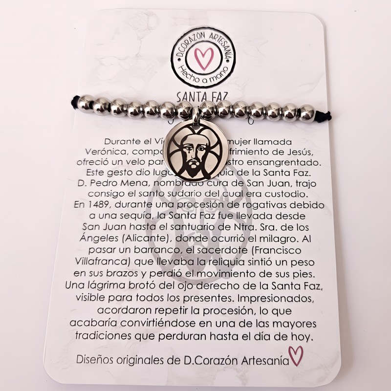Pulsera de la SANTA FAZ ajustable | Dcorazon