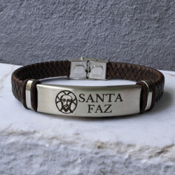 Pulsera modelo SANTA FAZ de cuero | Dcorazon