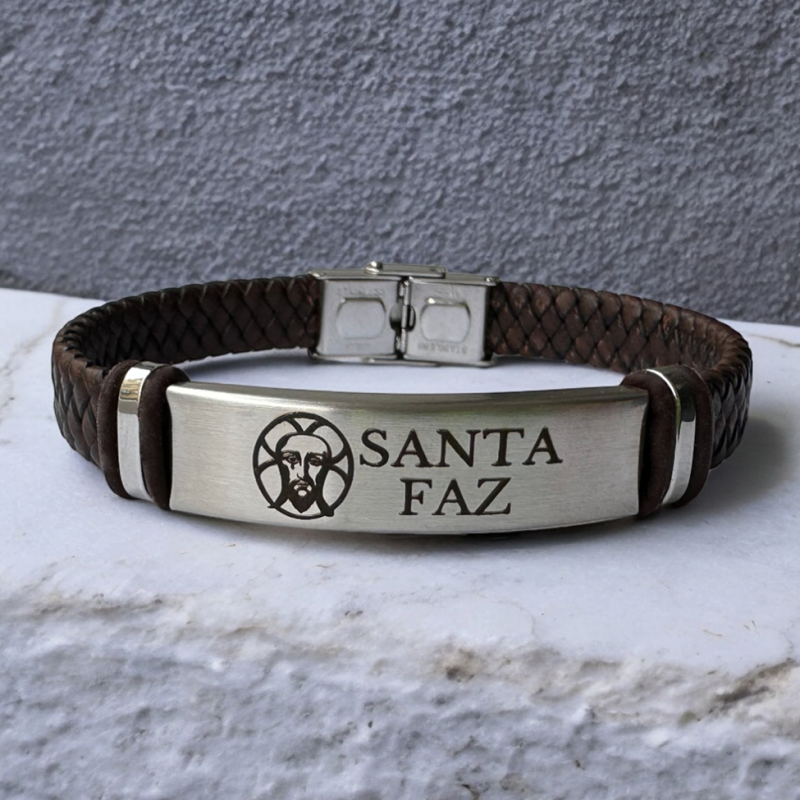 Pulsera modelo SANTA FAZ de cuero | Dcorazon