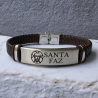 Pulsera modelo SANTA FAZ de cuero | Dcorazon