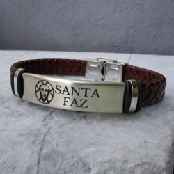 Pulsera modelo SANTA FAZ de cuero | Dcorazon